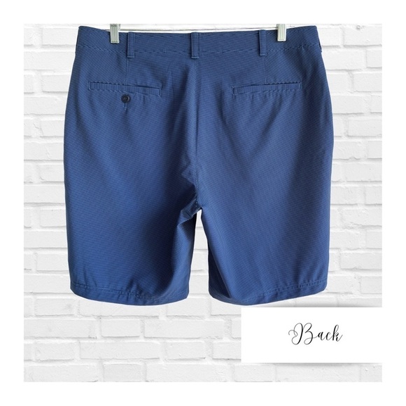 NWOT Ben Hogan Golf Shorts Blue Pattern Easy Care Men’s Size 38 - Picture 2 of 9